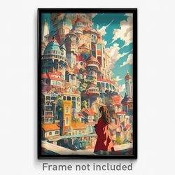 Thai Movie Poster - Spectacular European City (Thailand Retro Film Art Print)