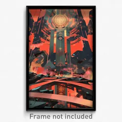 Movie Art Poster - Polished Canal (Psychedelic Trippy Retro Cartoon Film Print)
