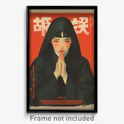 Vietnamese Movie Poster - Girl Feeling Dispirited, Upbeat Black Robe (Art Print)