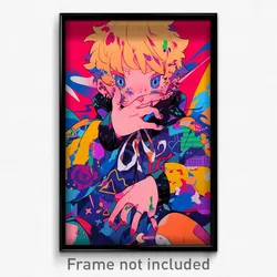 Anime Art Poster - Boy Feeling Outrage Wearing Noisy German Clothes (Print)