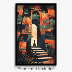 Mexican Movie Poster - Barren Colonnade (Mexico Retro Film Art Print)