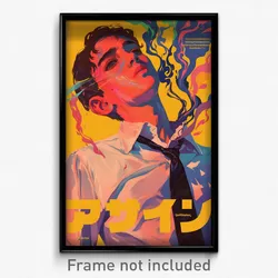 Thai Movie Poster - Boy Feeling Apprehension, Creative Necktie (Art Print)