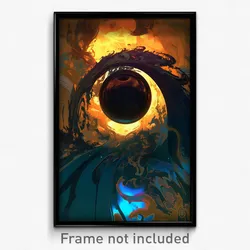 Art Poster - Flickering Peephole (Psychedelic Trippy Weird 11x17 Print)
