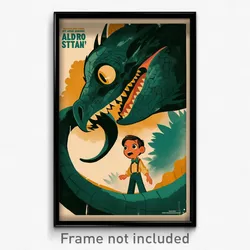 Mexican Movie Poster - Boy Feeling Interest, Webbed Green Bowtie (Art Print)