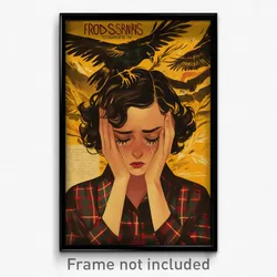 Brazilian Movie Poster - Woman Feeling Sorrow, Voluminous Plaid Jacket (Print)