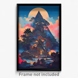 Indonesian Movie Poster - Triangular Heap (Indonesia Retro Film Art Print)