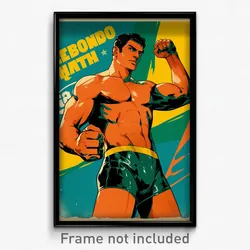 Brazilian Movie Poster - Man Feeling Sullenness, Bright Black Leotard (Print)