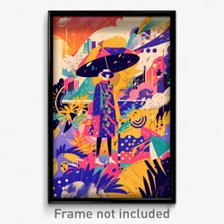 Art Poster - Bold Lisbon (Psychedelic Trippy Weird 11x17 Print)
