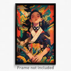 Indonesian Movie Poster - Girl Feeling Numb, Metallic Buckle (Art Print)