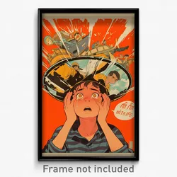 Thai Movie Poster - Boy Feeling Panicked, Reflecting Pirate Hat (Art Print)