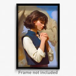 Movie Art Poster - Woman Feeling Tenderness, Novel Blue Vest (Retro Film Print)