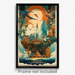 Indonesian Movie Poster - Modest Gulf (Indonesia Retro Film Art Print)