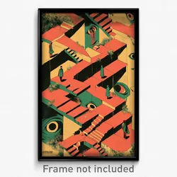 Bollywood Movie Poster - Strange Walkway (India Retro Hindi Film Art Print)