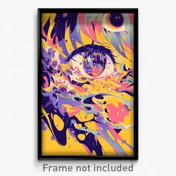 Art Poster - Flawless Fen (Psychedelic Trippy Weird 11x17 Print)