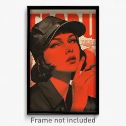 Russian Movie Poster - Woman Feeling Vengeful, Carefree Baseball Cap (Art Print)