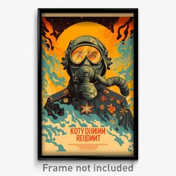 Russian Movie Poster - Lonely Redoubt (Russia Psychedelic Art Retro Film Print)