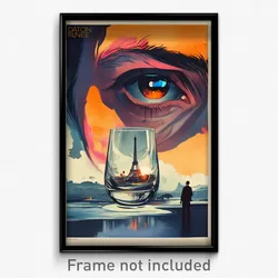 French Movie Poster - Drab Runoff (France Psychedelic Art Retro Film Print)