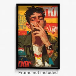 Brazilian Movie Poster - Man Feeling Brazen, Urban Green Jacket (Art Print)