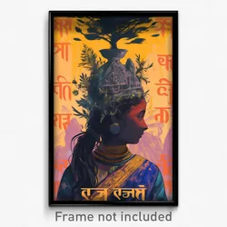Bollywood Movie Poster - Imaginary Hearth (India Retro Hindi Film Art Print)