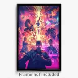 Movie Art Poster - Silver Campus (Psychedelic Trippy Retro Cartoon Film Print)