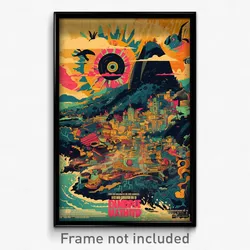 Brazilian Movie Poster - Damaged Ditch (Brazil Psychedelic Art Retro Film Print)