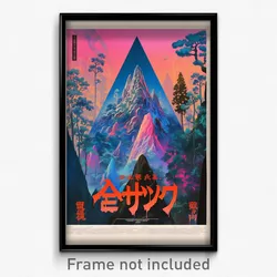 Japanese Movie Poster - Triangular Isle (Japan Psychedelic Art Retro Film Print)