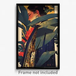 Spanish Movie Poster - Woman Feeling Claustrophobic, Royal Clothes Pull (Print)
