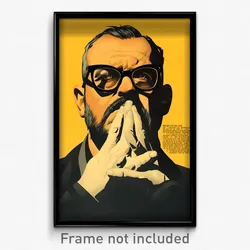 French Movie Poster - Man Feeling Vengeful, Impeccable Black Framed Eyewear