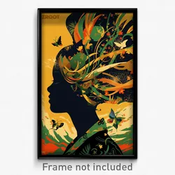 Brazilian Movie Poster - Girl Feeling Kind, Curvy Sash (Brazil Film Art Print)