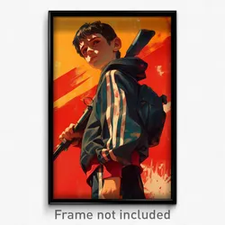Mexican Movie Poster - Boy Feeling Remorse, Reasonable Track Suit (Art Print)