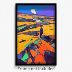 Art Poster - Wicked Plains (Psychedelic Trippy Weird 11x17 Print)