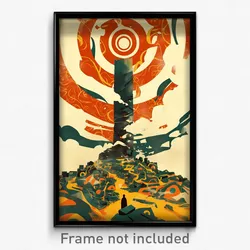 Brazilian Movie Poster - Dizzying Fountain (Brazil Retro Film Art Print)