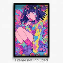Anime Art Poster - Girl Feeling Unsettled, Memorable Juliet Sleeves (Print)