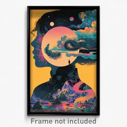 Mexican Movie Poster - Nautical Inlet (Mexico Psychedelic Art Retro Film Print)