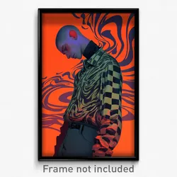 Art Poster - Boy Feeling Envy Wearing Worn Biker Clothes (Art Print)