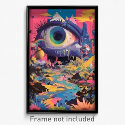 Art Poster - Classic Cdmx (Psychedelic Trippy Weird 11x17 Print)