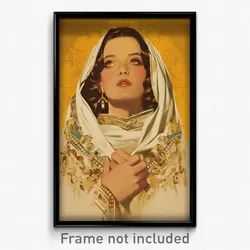 Mexican Movie Poster - Girl Feeling Hopeless, Amazing White Capelet (Art Print)