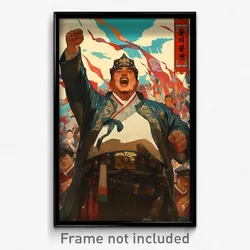 Movie Art Poster - Man Feeling Triumphant, Grandiose Korean Clothes (Film Print)