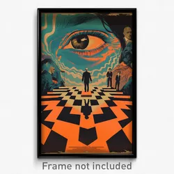 German Movie Poster - Zigzag Chantry (Germany Psychedelic Art Retro Film Print)