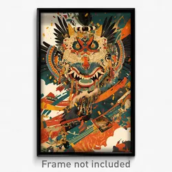 Bollywood Movie Poster - Terrific Longhouse (India Retro Hindi Film Art Print)