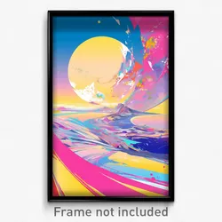 Art Poster - Arctic Dike (Psychedelic Trippy Weird 11x17 Print)