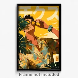 Brazilian Movie Poster - Man Feeling Enjoyment, Urban Wrist Scrunchie (Print)