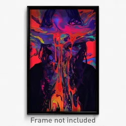 Art Poster - Vibrating Earldom (Psychedelic Trippy Weird 11x17 Print)