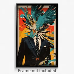 Vietnamese Movie Poster - Man Feeling Baffled, Wonderful Head Wings (Art Print)