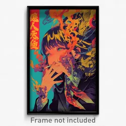 Chinese Movie Poster - Girl Feeling Hate, Silky Purple Neckerchief (Art Print)