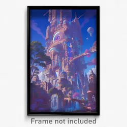 Movie Art Poster - Lavish Historical Architecture (Psychedelic Retro Film Print)
