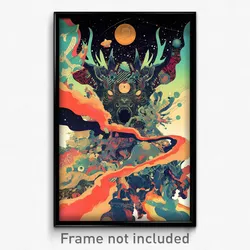 Movie Art Poster - Uncommon Opening (Psychedelic Retro Weird Film Print)