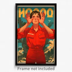 Russian Movie Poster - Boy Feeling Careless, Burly Short Jumpsuit (Art Print)