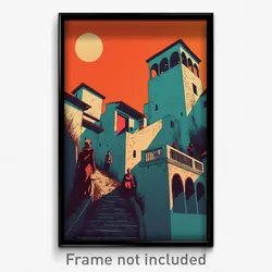 Spanish Movie Poster - Barren Historical Architecture (Spain Film Art Print)