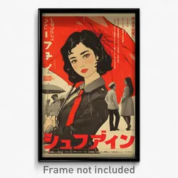 Vietnamese Movie Poster - Girl Feeling Eagerness, Silky Red Necktie (Art Print)